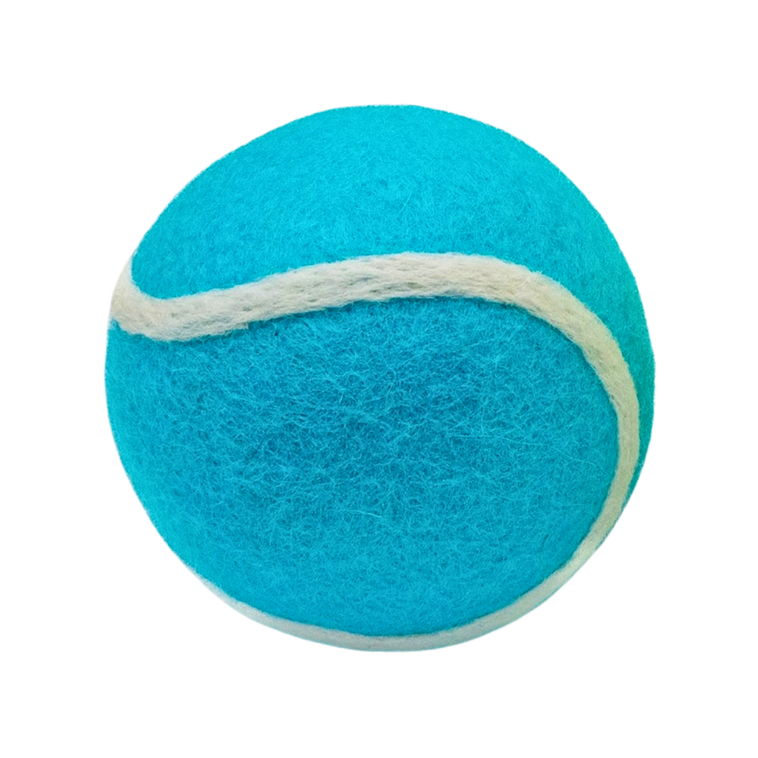 Friendsheep Organic Wool Tennis Dog Ball | Blue