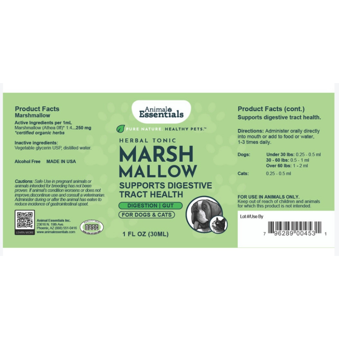 Animal Essentials Marshmallow | Supports Digestive Tract Health