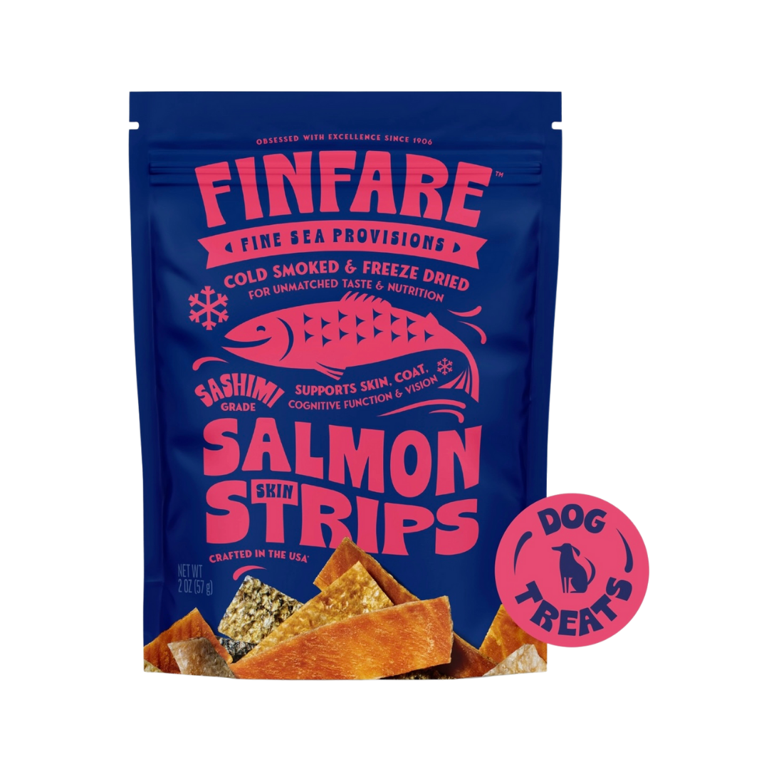 Finfare Freeze-Dried Salmon Skin Strips