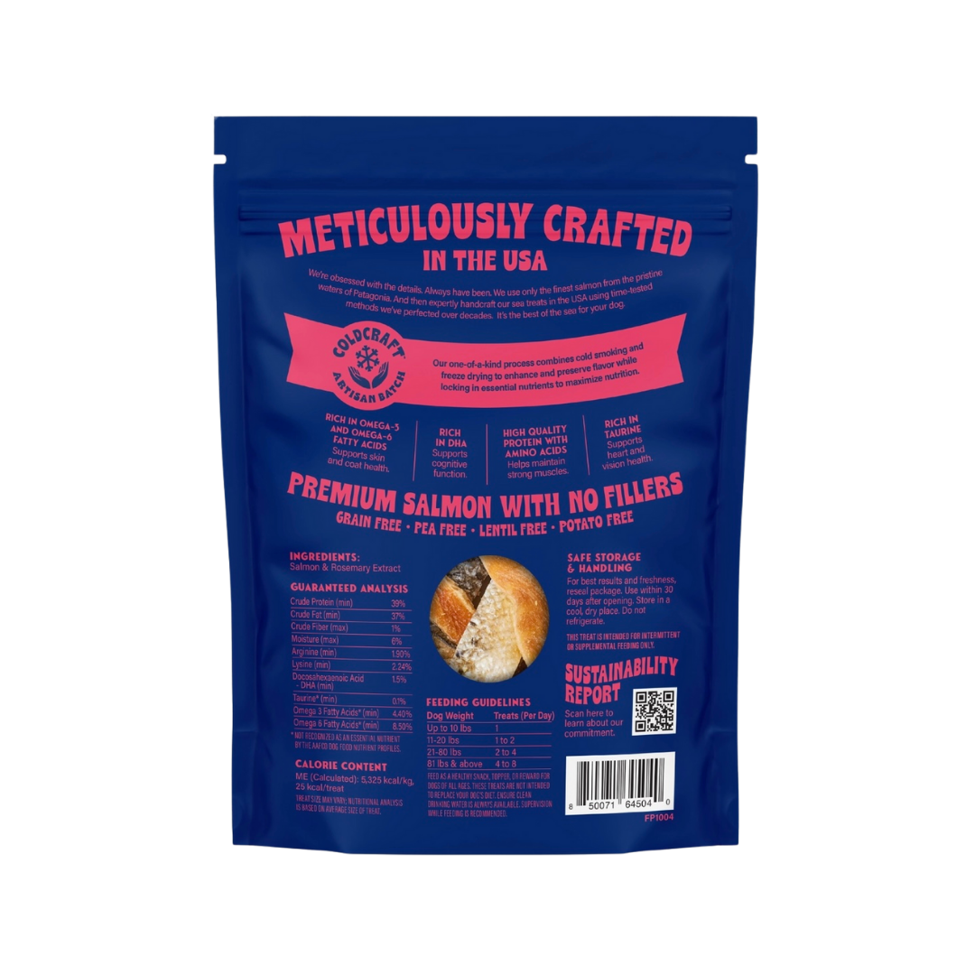 Finfare Freeze-Dried Salmon Skin Strips