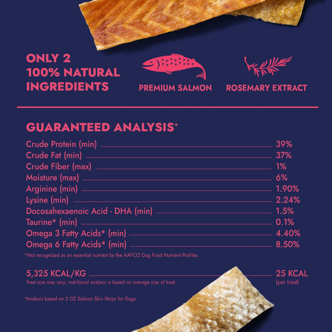 Finfare Freeze-Dried Salmon Skin Strips