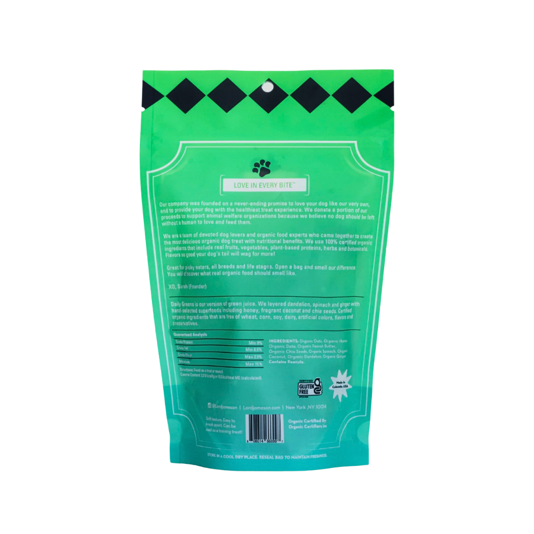 Lord Jameson Organic Functional Treats | Daily Greens