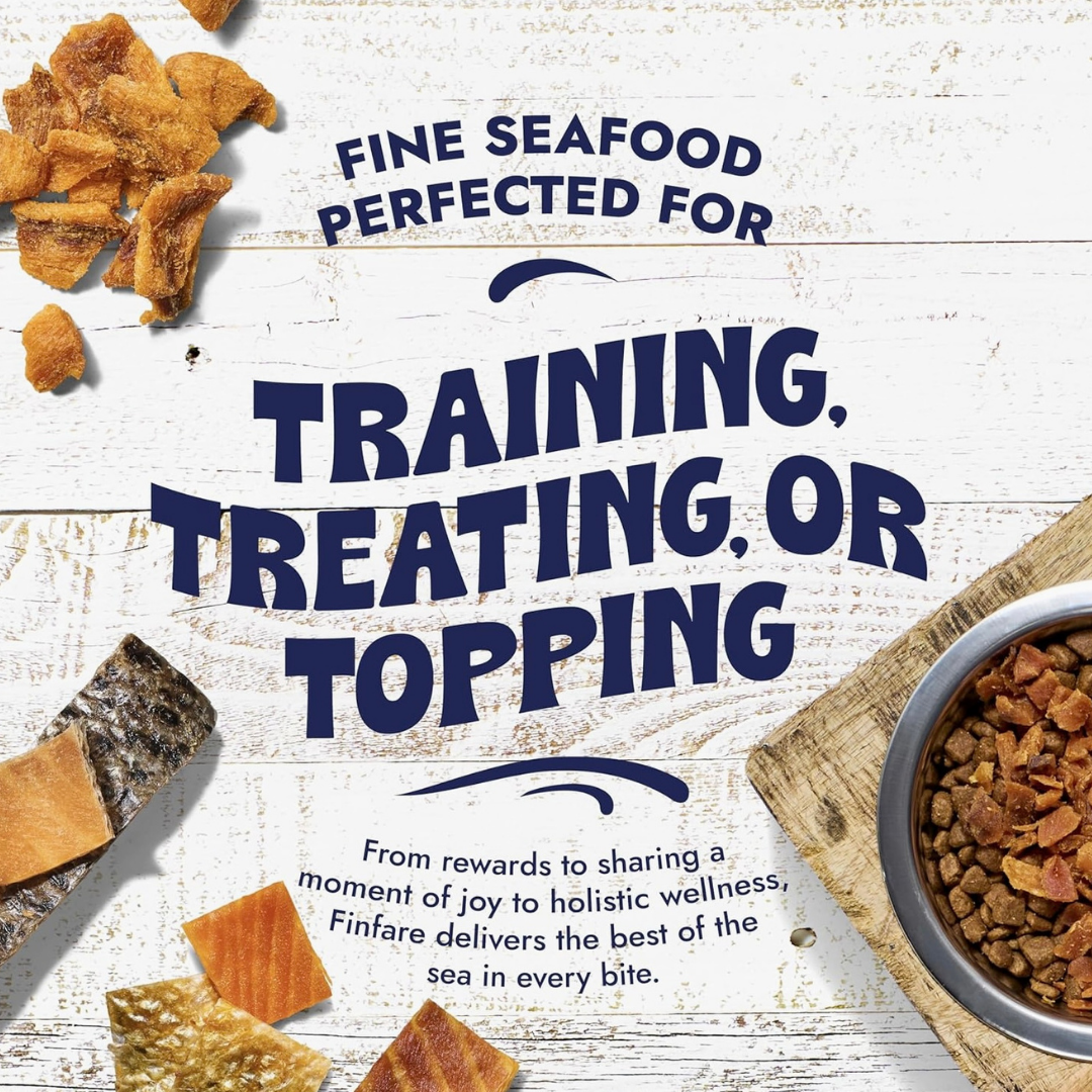Finfare Freeze-Dried Salmon Skin Strips