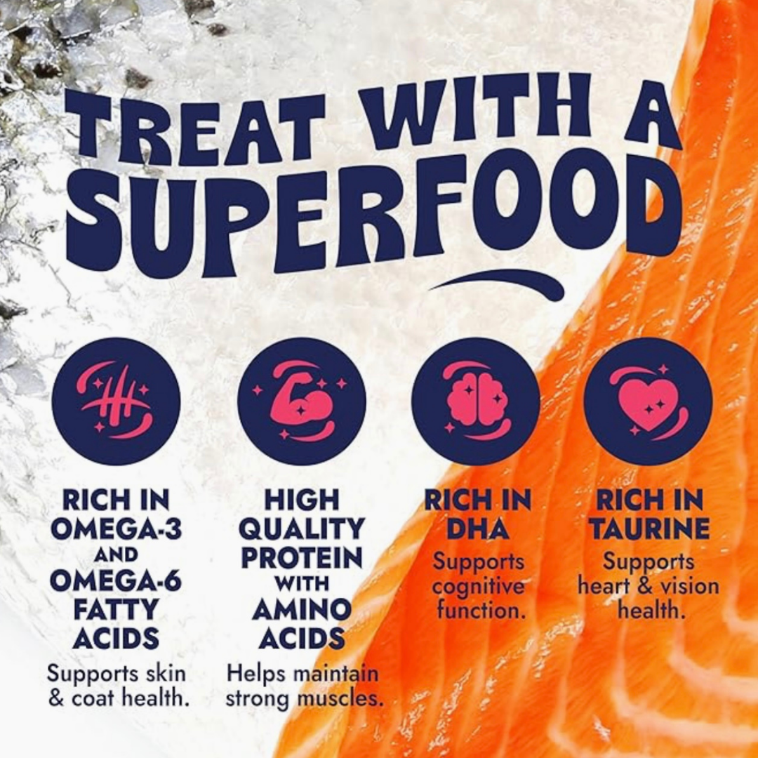 Finfare Freeze-Dried Salmon Skin Strips