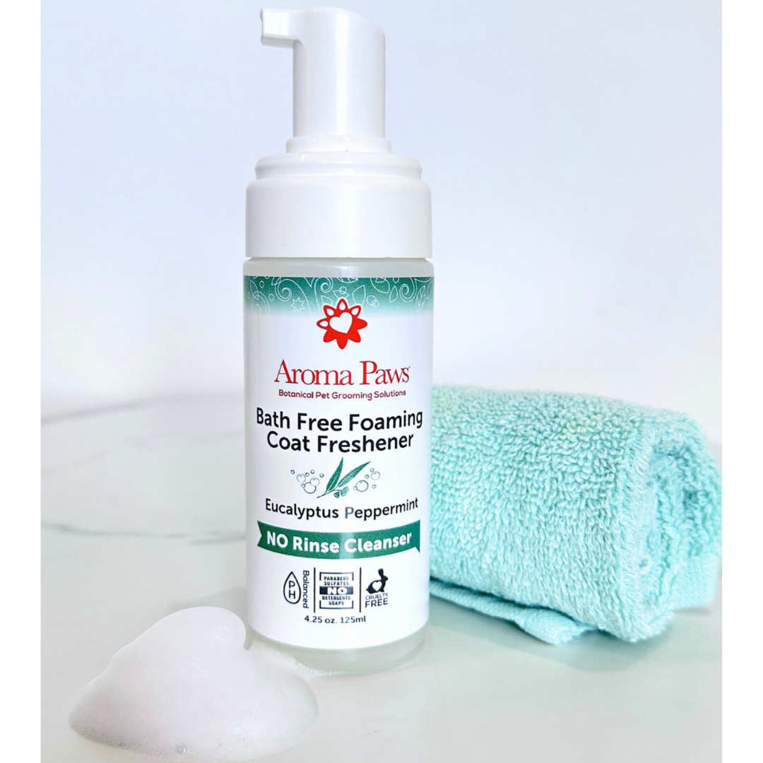 Aroma Paws Waterless Foaming Dog Shampoo | Eucalyptus Peppermint