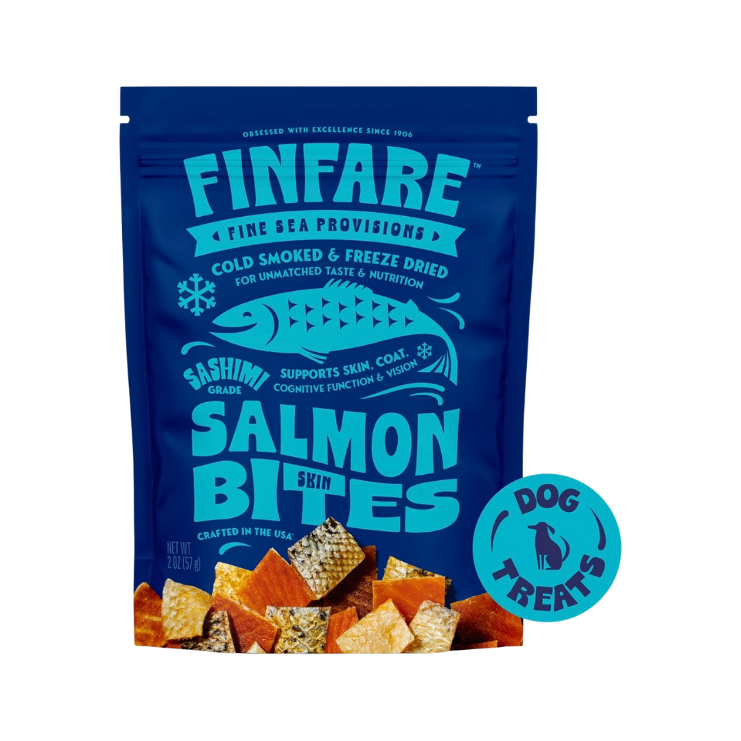 Finfare Freeze-Dried Salmon Skin Bites