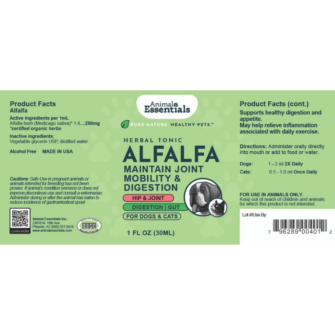 Animal Essentials Alfalfa | Gentle Joint + Detox Support