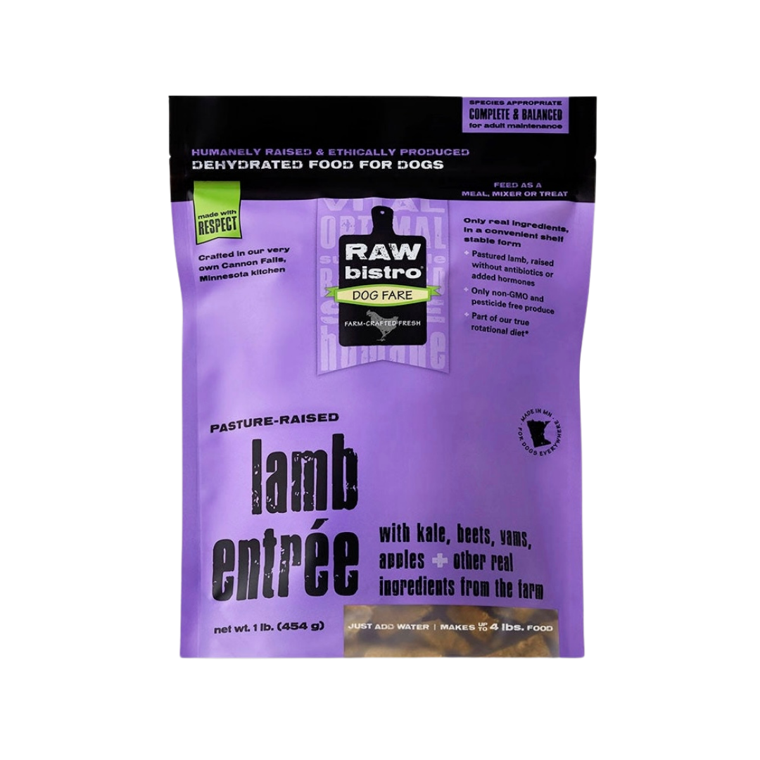 Raw Bistro Dehydrated Dog Food - Lamb
