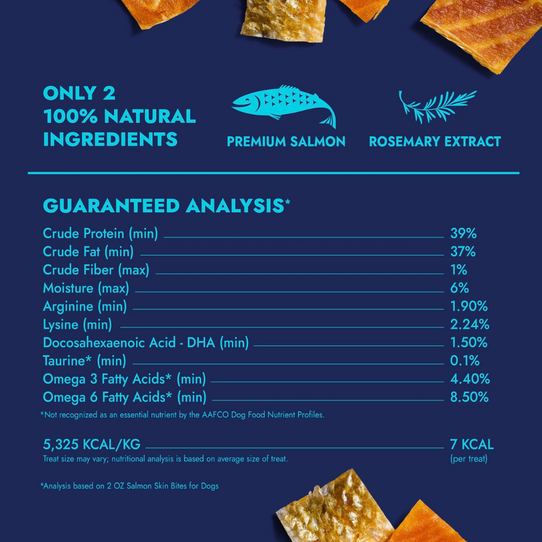 Finfare Freeze-Dried Salmon Skin Bites