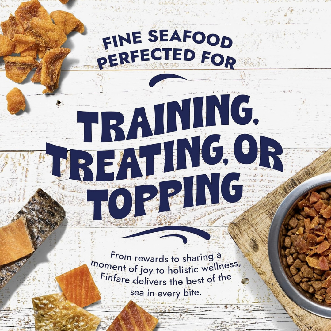 Finfare Freeze-Dried Salmon Skin Bites