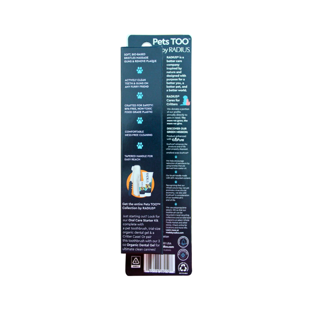 Radius Soft Pet Toothbrush | Gentle Dog Dental Care