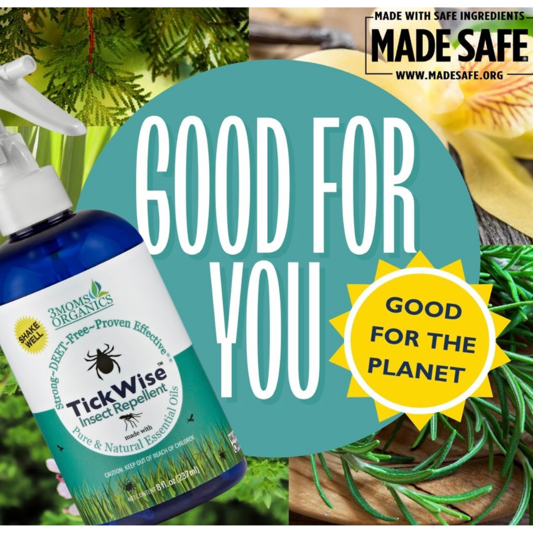 3 Moms Organics Tickwise | Natural Tick & Insect Repellent for Dogs