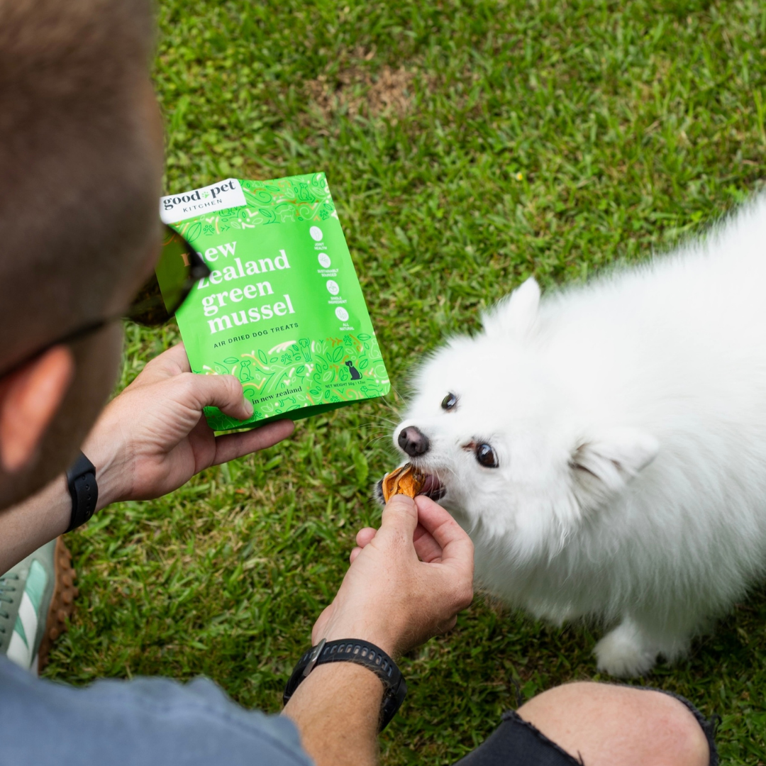 Good Pet Kitchen Air Dried Green Mussel Treats | Natural Joint & Mobility Support