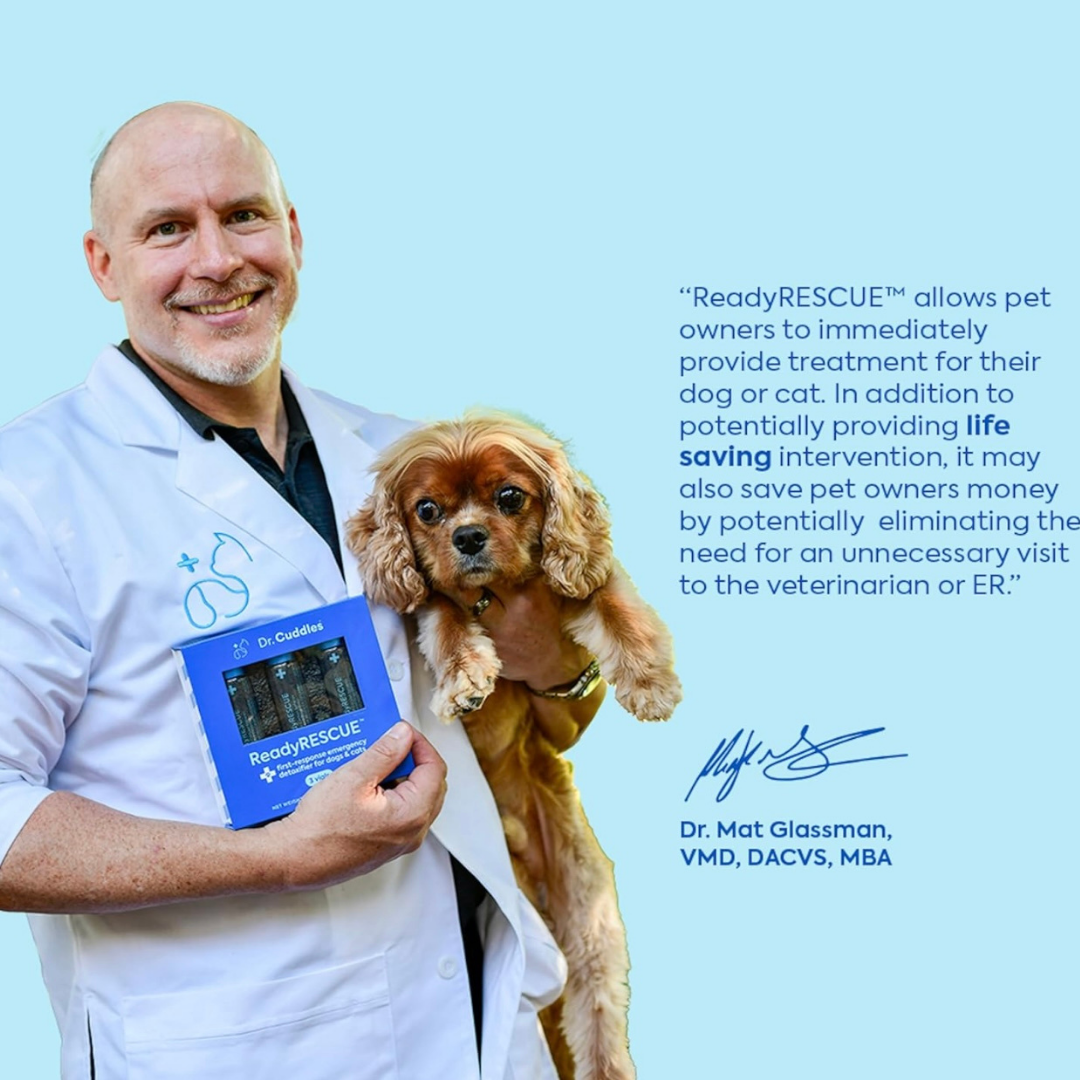 Dr. Cuddles ReadyRESCUE Single | Emergency Detox Aid for Dogs Under 30 lbs