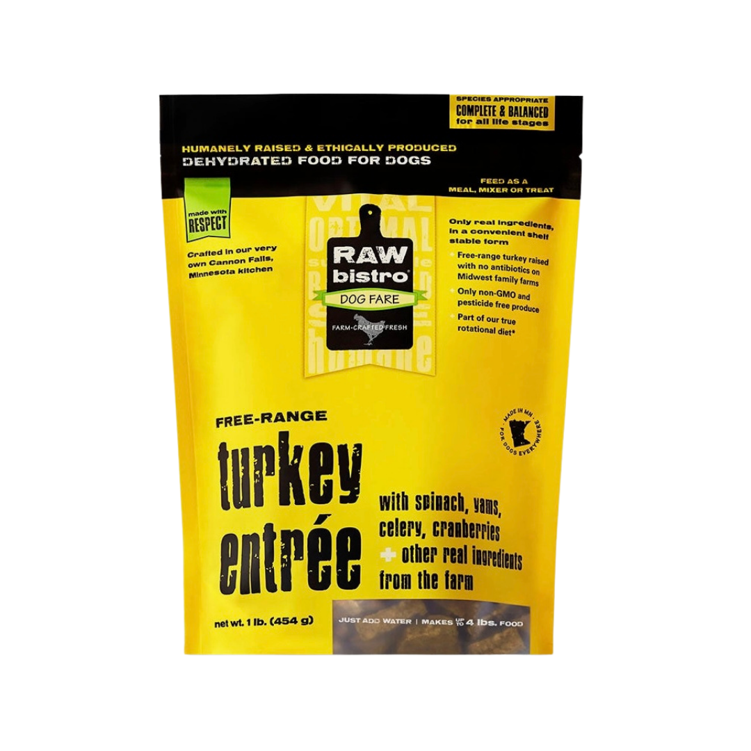 Raw Bistro Dehydrated Dog Food - Turkey
