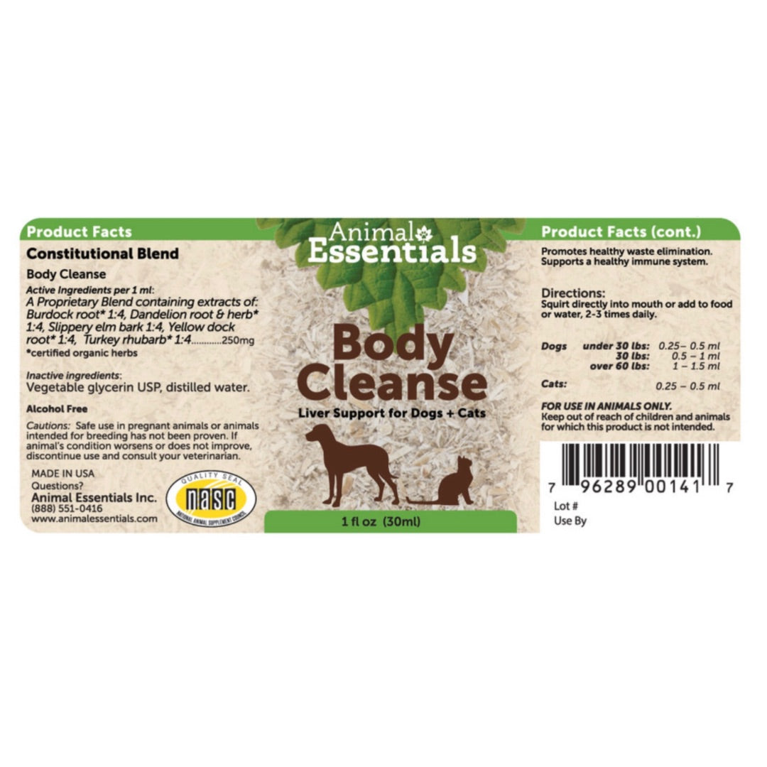 Animal Essentials Body Cleanse | Gentle Herbal Detox