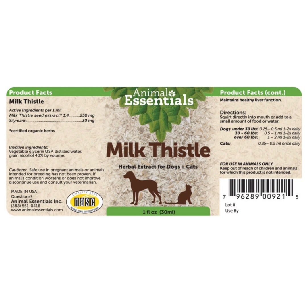 Animal Essentials Milk Thistle | Natural Liver Detox