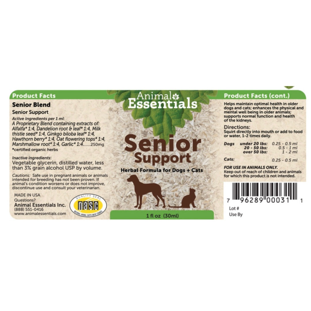 Animal Essentials Senior Support | Natural Aging Support
