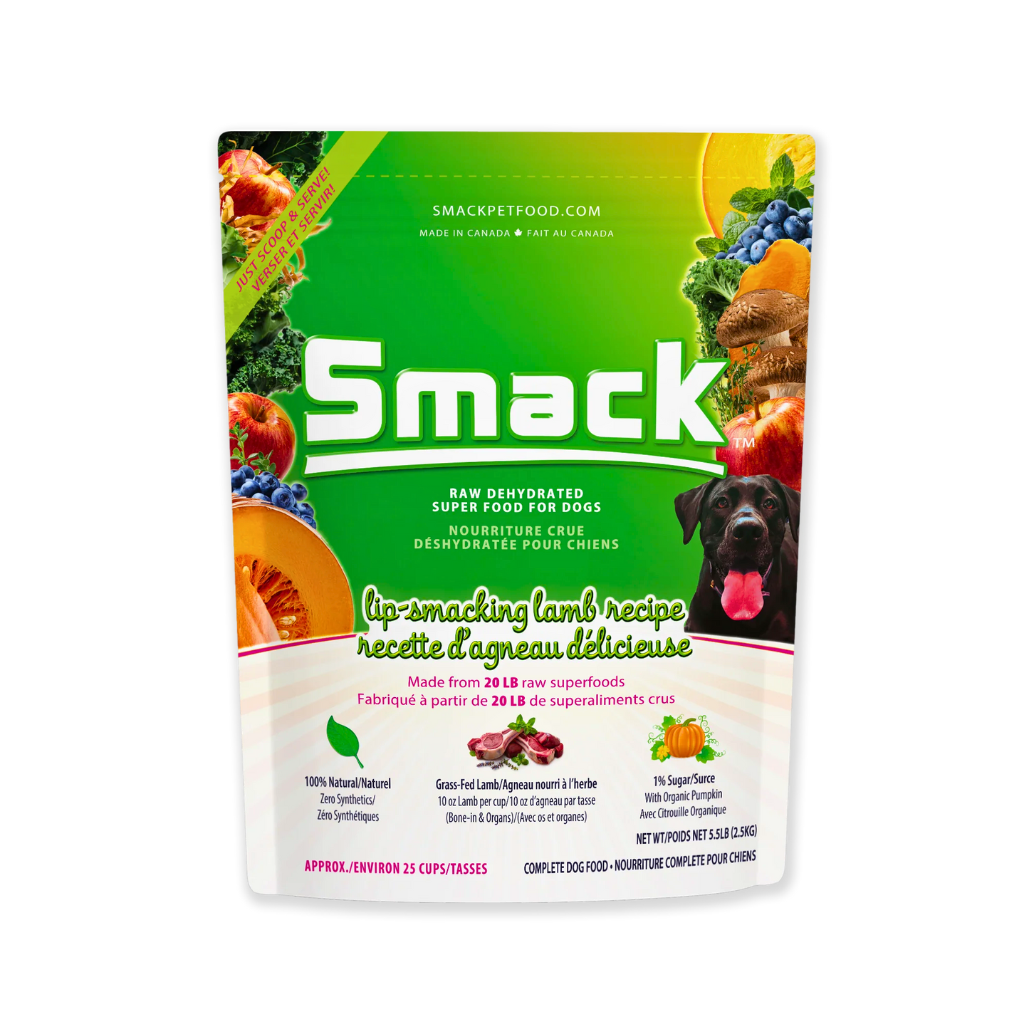 Smack Raw Dehydrated Superfood | Lip Smacking Lamb