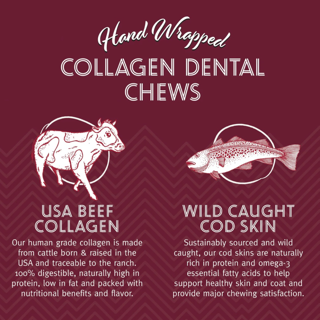 Icelandic+ Collagen Dental Chew Wrapped With Cod Skin - 8”