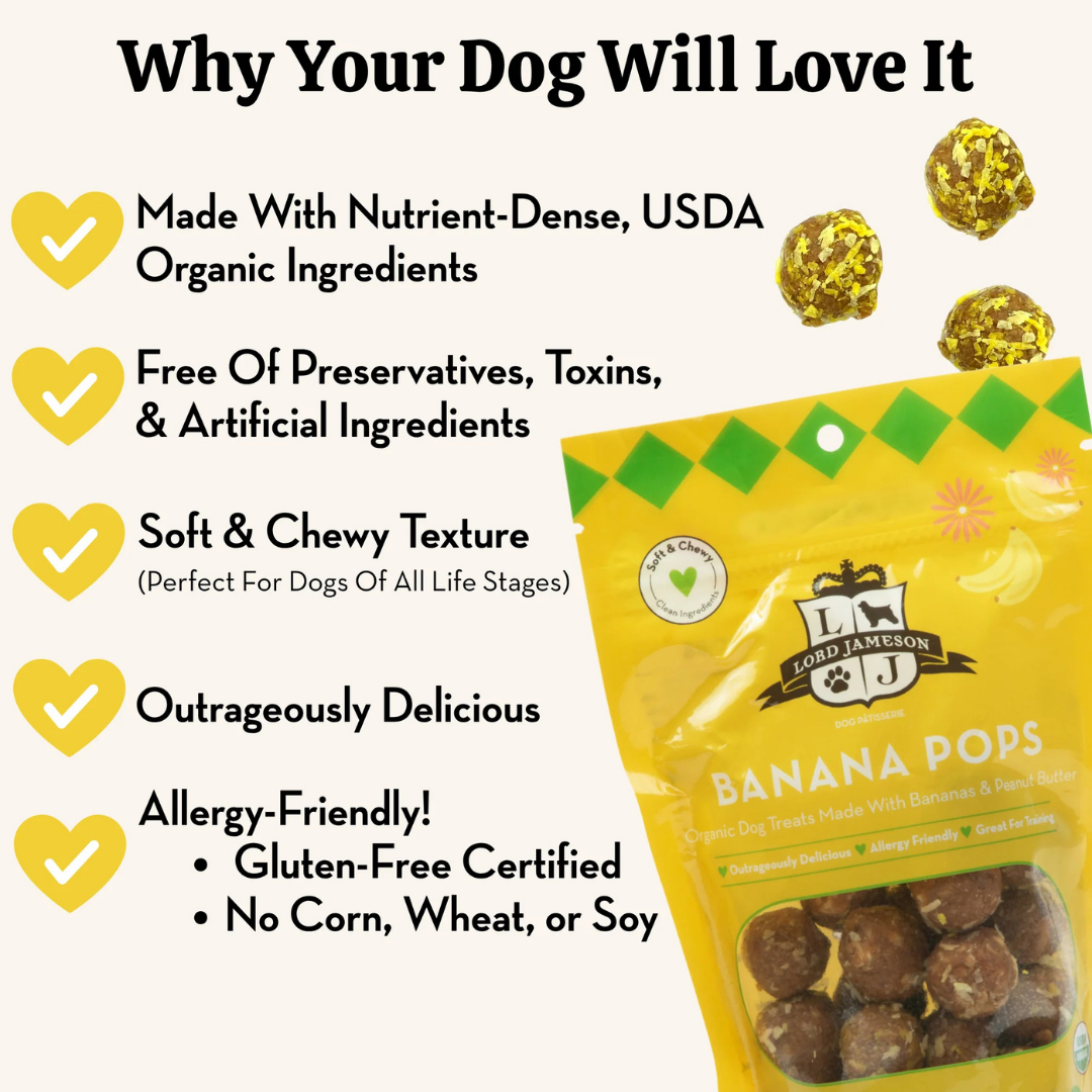 Banana Pops Organic Treats