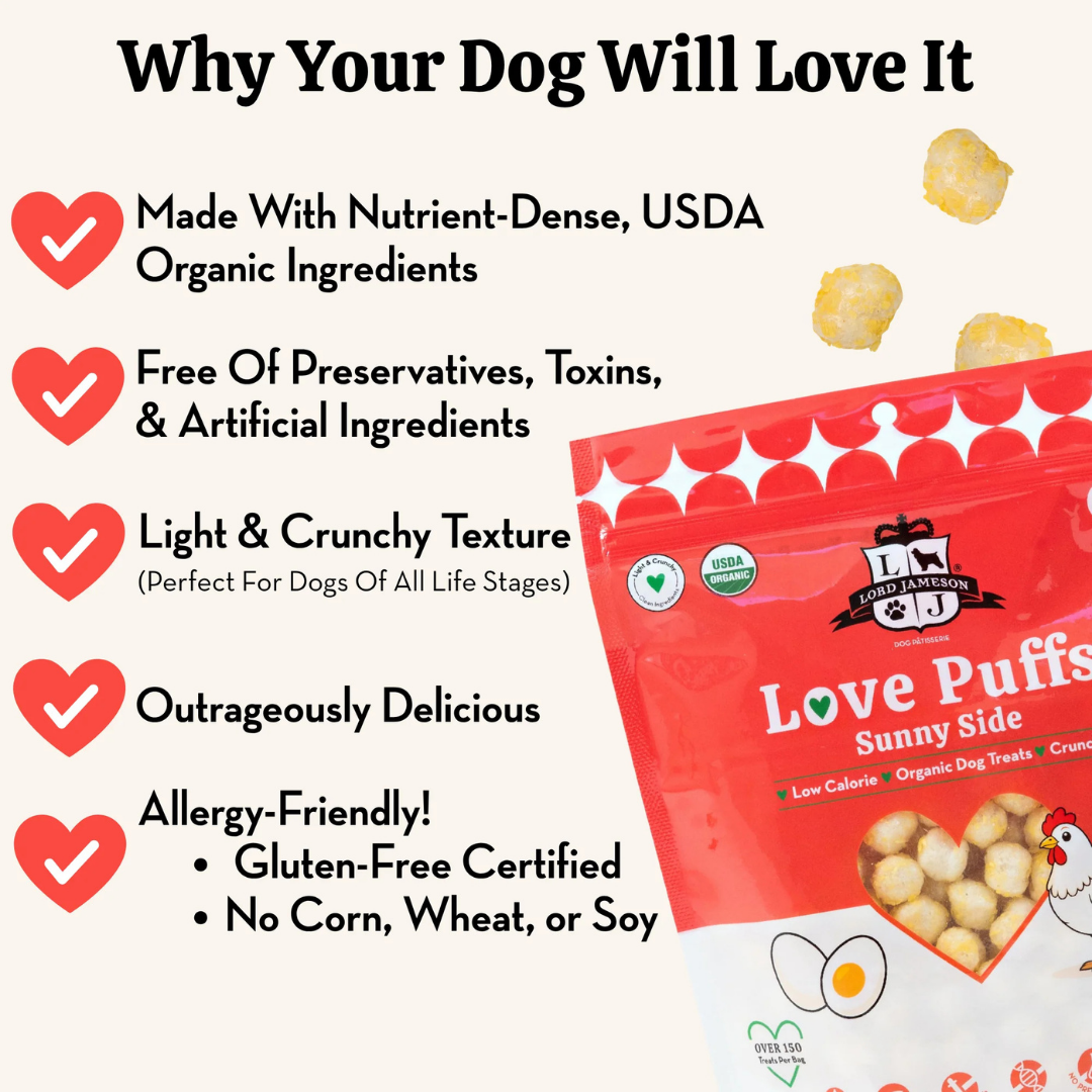 Sunny Side Protein Love Puffs | Organic Egg + Turmeric