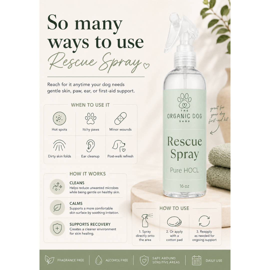 The Organic Dog Shop HOCL Rescue Spray | Skin Soothing + Natural Healing