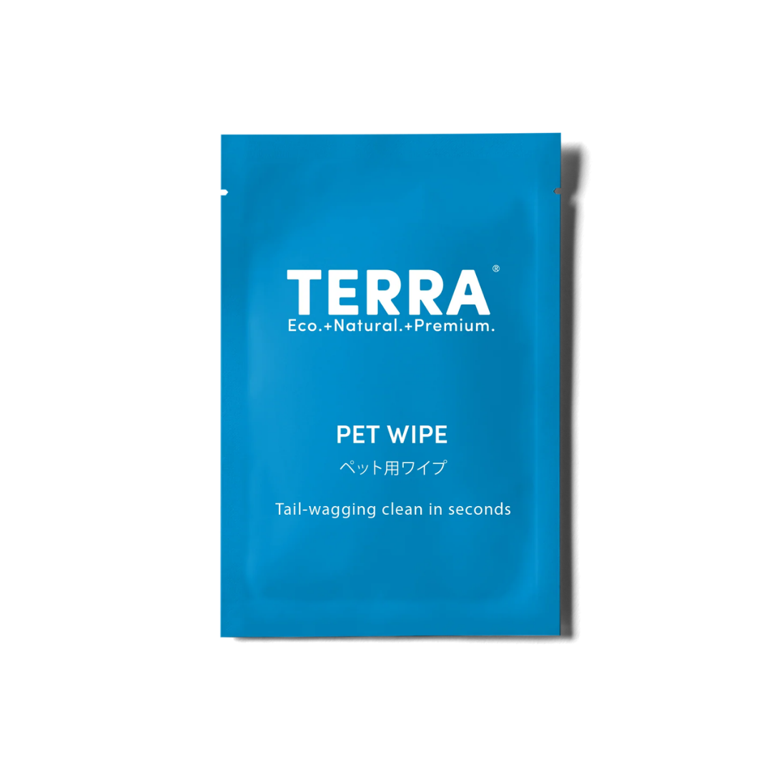Terra Natural Dog Grooming Wipes | Gentle for Sensitive Skin + Paws