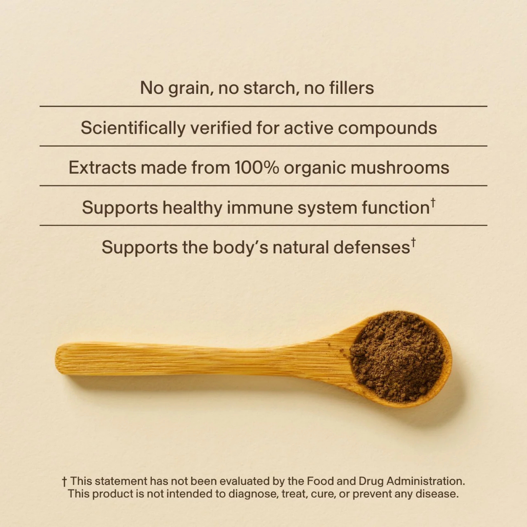 Real Mushrooms 5 Defenders | Organic Immune Support Mushroom Blend