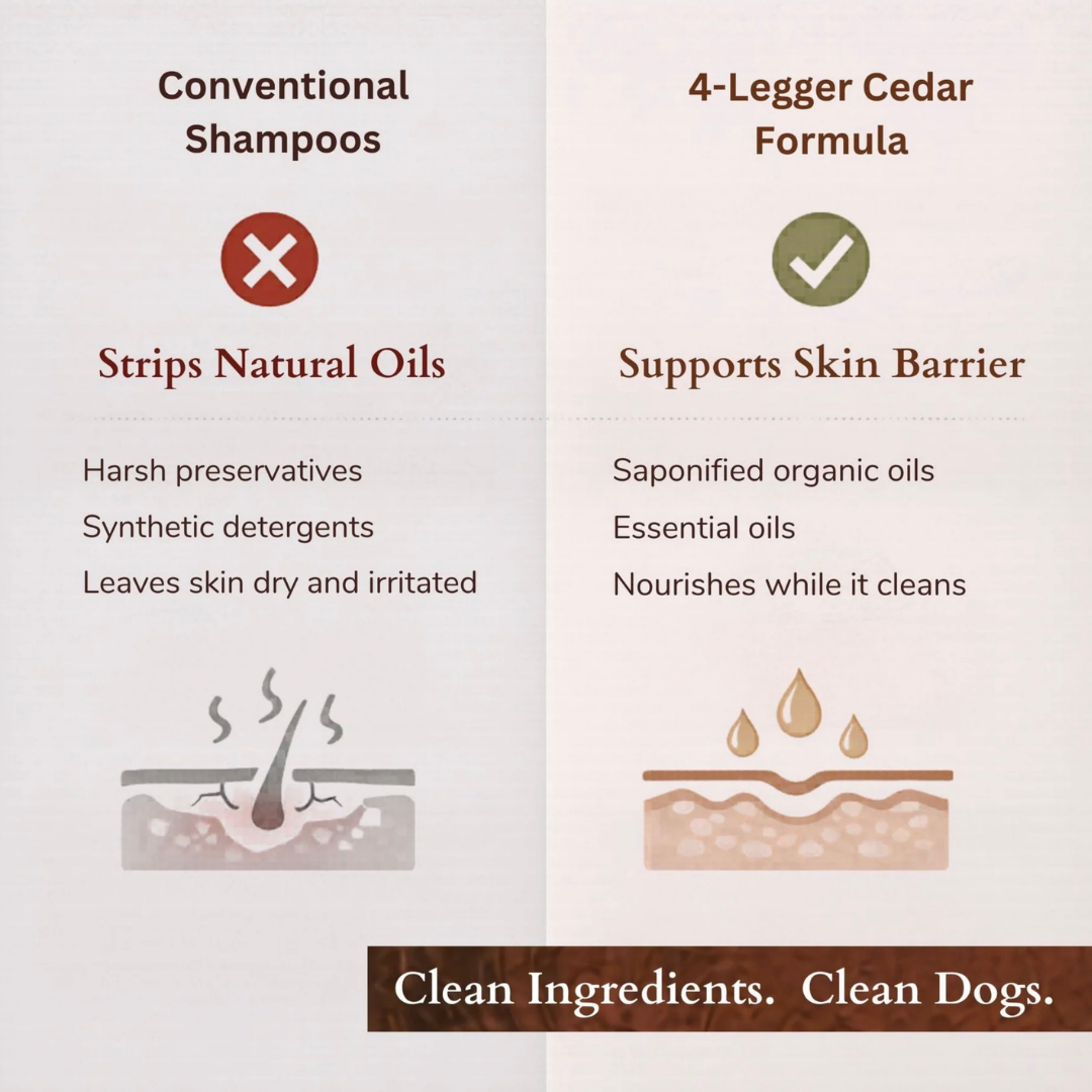 4-Legger Organic Conditioning Shampoo | Cedar + Peppermint + Eucalyptus