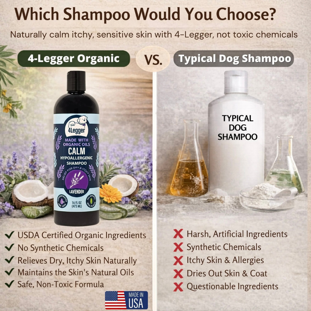 4-Legger Organic Lavender Shampoo | Itchy Skin + Hot Spot Support