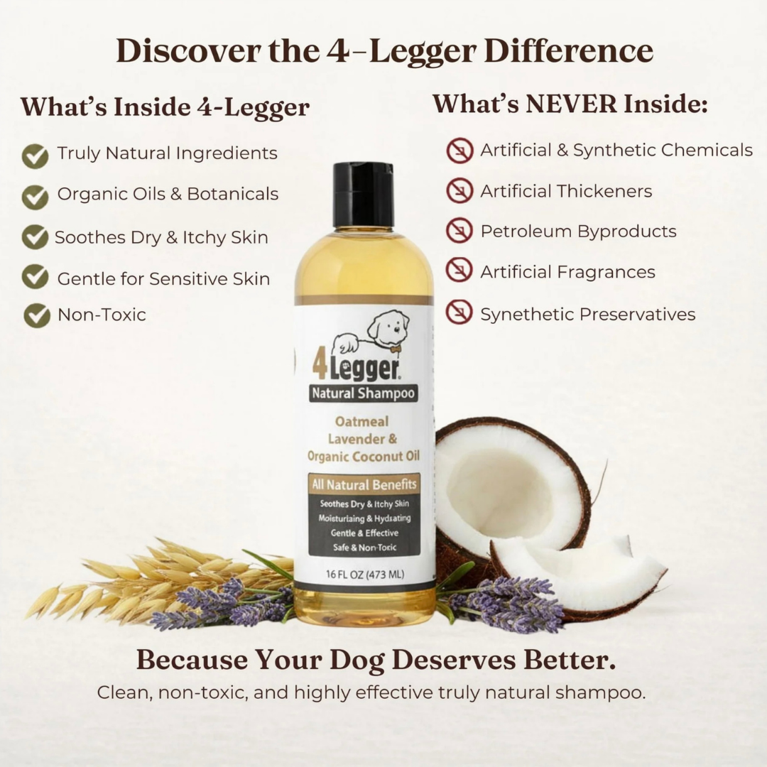 4-Legger Organic Oatmeal Shampoo | Sensitive Skin + Gentle Cleansing