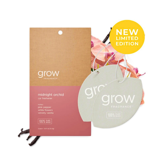 Grow Natural Car Fresheners | Midnight Orchid