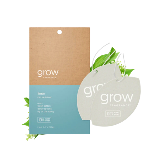 Grow Natural Car Fresheners | Linen