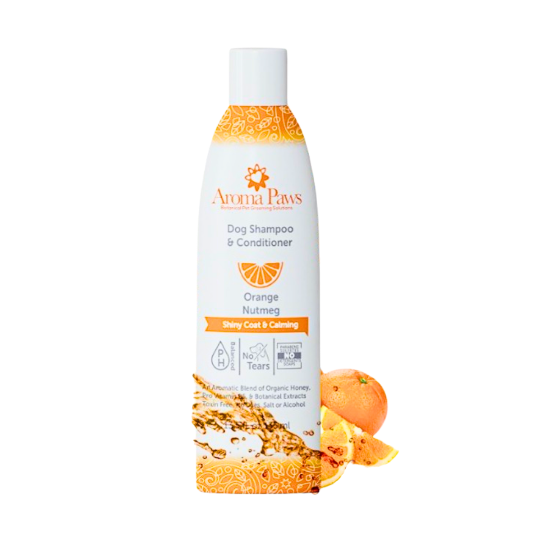 Aroma Paws Orange Nutmeg Shampoo | Shiny Coat + Calming