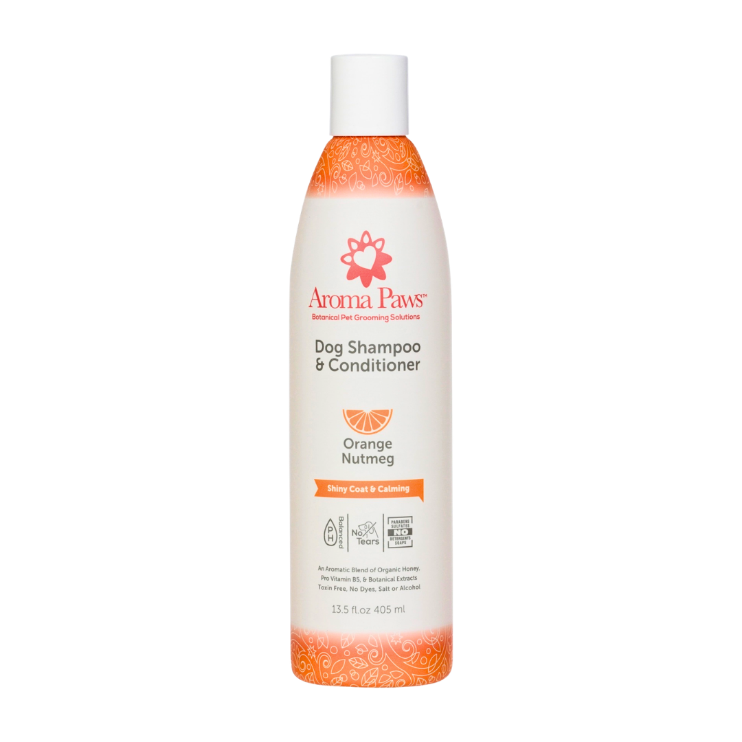 Aroma Paws Orange Nutmeg Shampoo | Shiny Coat + Calming