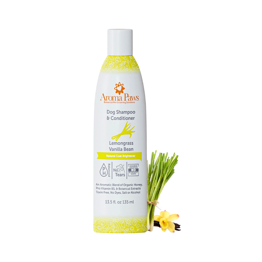 Aroma Paws Lemongrass Vanilla Bean Shampoo | Natural Coat Brightener
