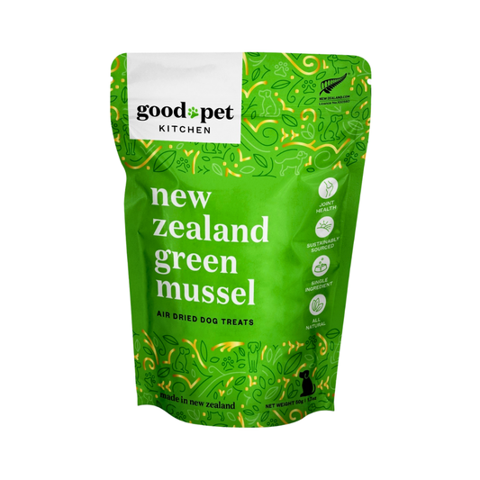 Good Pet Kitchen Air Dried Green Mussel Treats | Natural Joint & Mobility Support