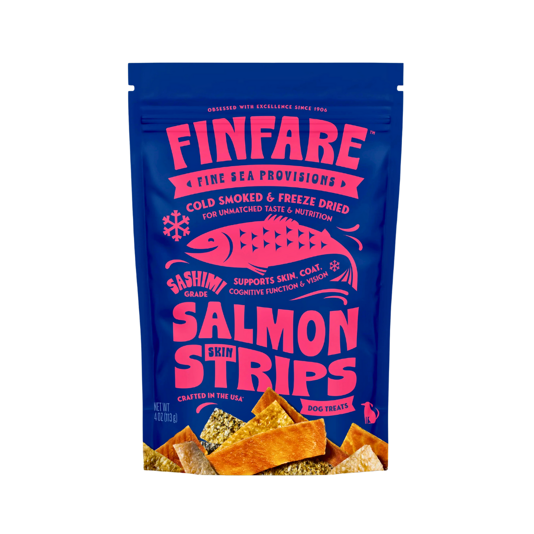 Finfare Freeze-Dried Salmon Skin Strips