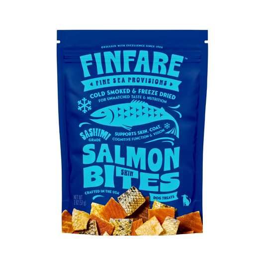 Finfare Freeze-Dried Salmon Skin Bites