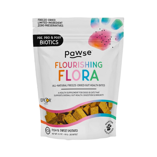 Pawse Flourishing Flora | Freeze-Dried Gut Health Treats