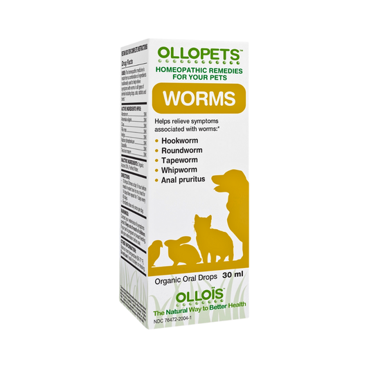 Ollopets Worms | Homeopathic Digestive + Parasite Support