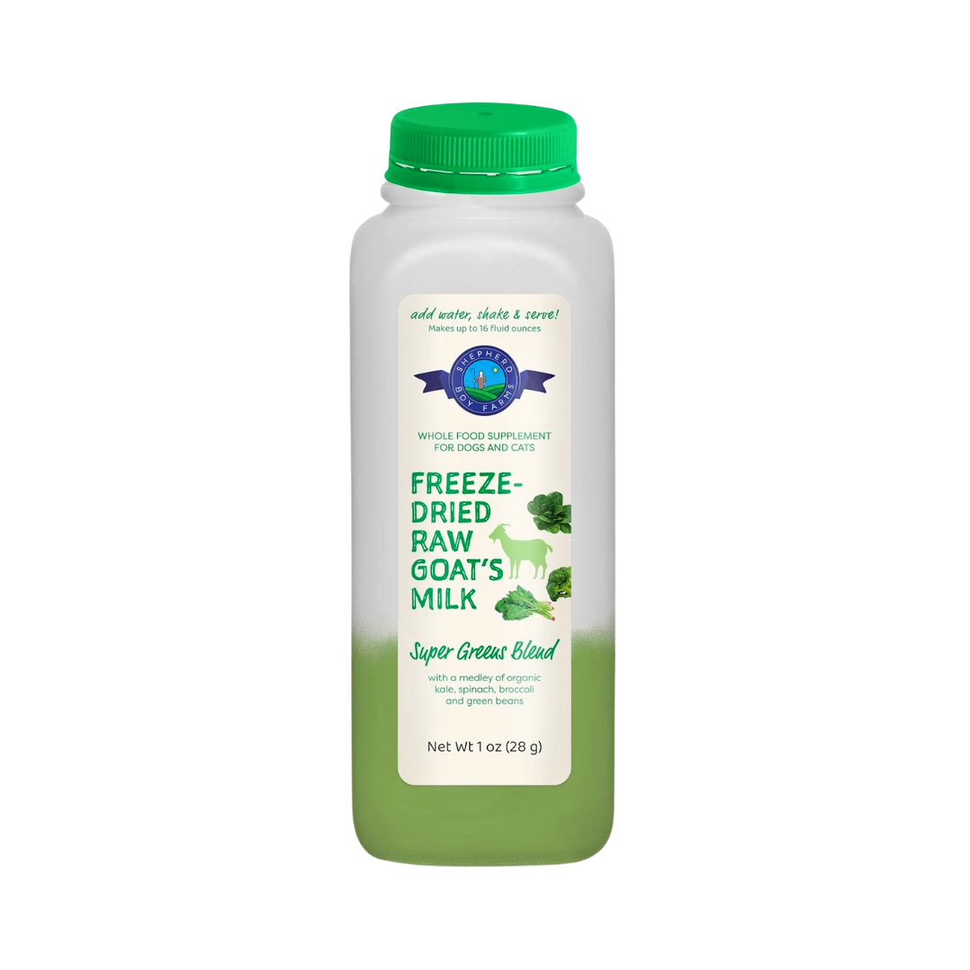 Shepherd Boy Farms Freeze-Dried Raw Goat's Milk | Super Greens Blend