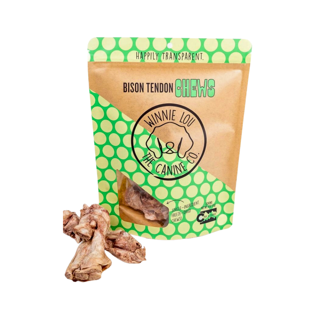 Winnie Lou Bison Tendon Chews | Natural Chew for Joint & Dental Health