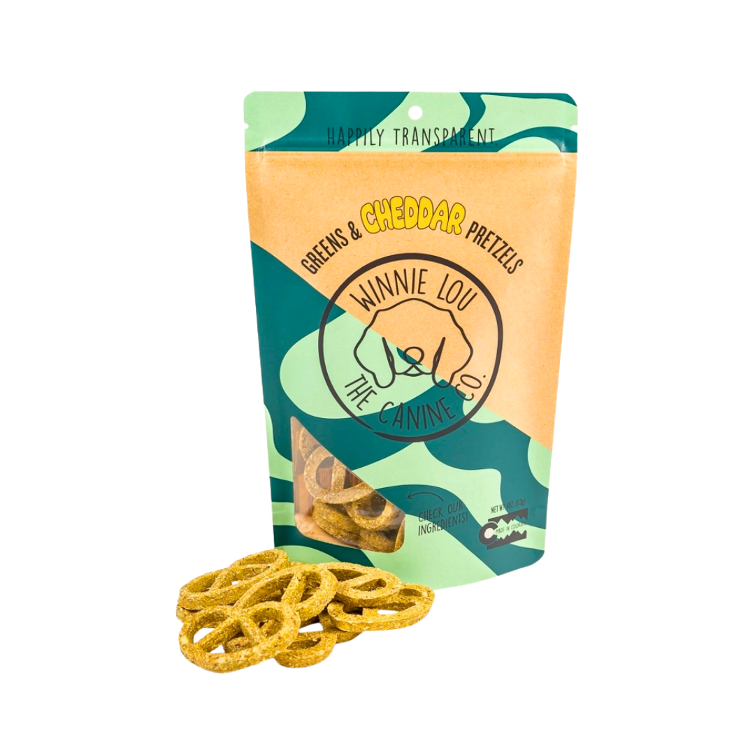 Winnie Lou Greens & Cheddar Pretzels