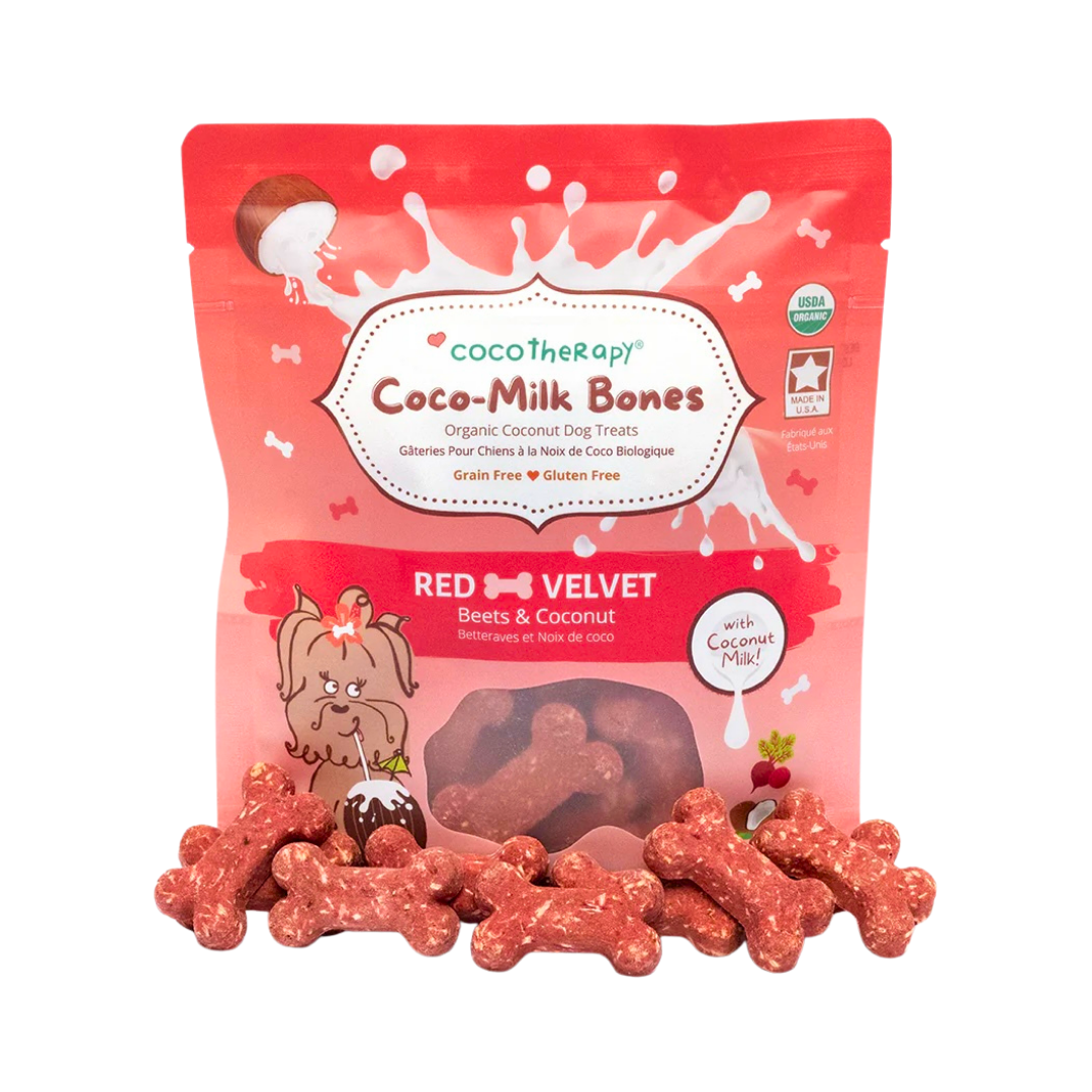 CocoTherapy Organic Coco-Milk Bones | Red Velvet