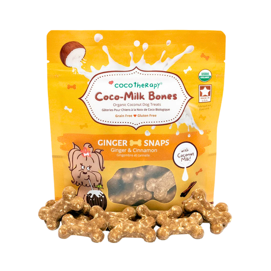 CocoTherapy Organic Coco-Milk Bones | Ginger Snaps