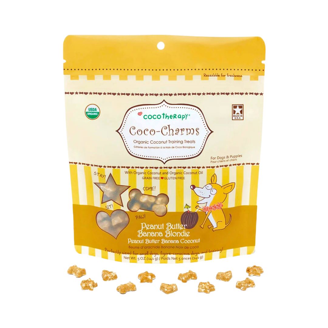 CocoTherapy Organic Coco-Charms | Peanut Butter Banana Blondie