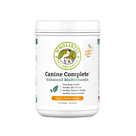 Wholistic Pet Organics Canine Complete | Organic Whole-Food Multivitamin for Dogs, With Enzymes & Probiotics