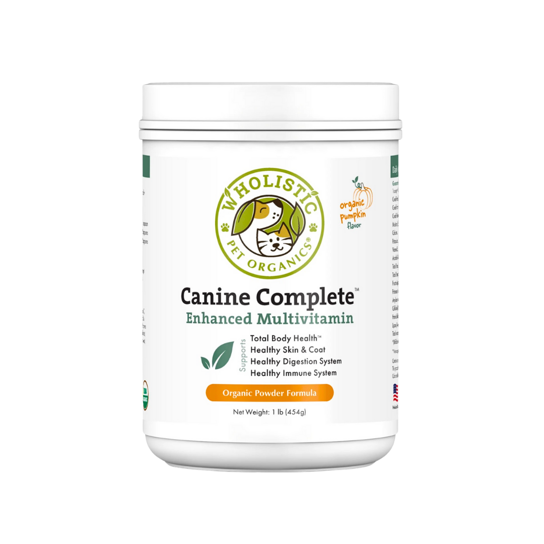 Wholistic Pet Organics Canine Complete + Organic Pumpkin | Comprehensive Multivitamin